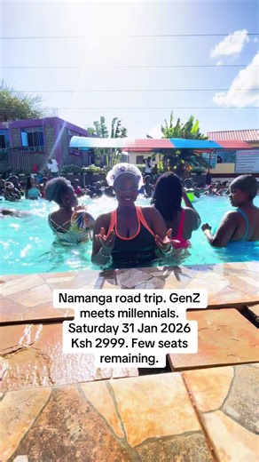 NAMANGA BORDER ROADTRIP GENZ x MILLENIALS. 𝐃𝐀𝐓𝐄𝐒: Sat 31st January 2026 𝐂𝐎𝐒𝐓:2999 per Person 𝐈𝐍𝐂𝐋𝐔𝐒𝐈𝐕𝐄𝐒: ✅Round Transport To & From Nairobi ✅ Delicious Lunch ✅Refill Drinking Water ✅Networking &Team Building ✅Professional Photography ✅ cake for JAN babies ✅Namanga border tour ✅ Visit rooftop lounge ✅ After party sherehe at Aloft club ( optional ) COST E𝐗𝐂𝐋𝐔𝐒𝐈𝐕𝐄𝐒: ✅Redeemable entry fee ksh 900 at TLV lounge ✅ Swimming ✅ Anything not mentioned above. 𝐁𝐎𝐎𝐊𝐈𝐍𝐆 𝐀𝐌