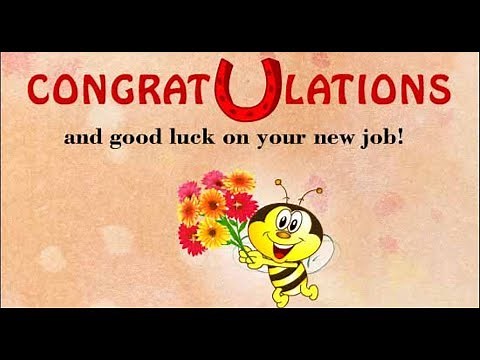 Best Wishes For New Job Message and Status -Congratulations Message