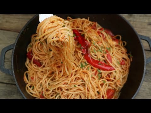 Спагетти Арабьята | Best Spaghetti Arrabiata (Arrabbiata) recipe | Как приготовить пасту Арабьята