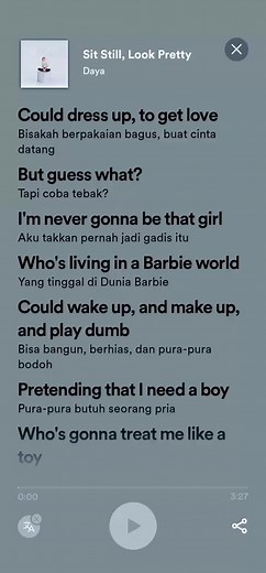 Sit Still, Look Pretty - Song Lyrics and Terjemahan Akris Speed Up