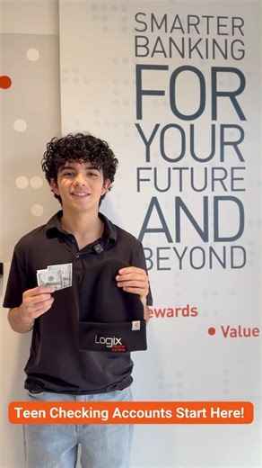 Ready to help your teen build smarter money habits early? 💡 See why Logix teen members like Josh are starting strong this new year with a Teen Checking Account. Open a Logix Teen Checking Account and get $200 a Carhartt® Logix-branded beanie 🧢 Hurry on into your local branch 🏦 Promotion ends January 31 📅 | Logix