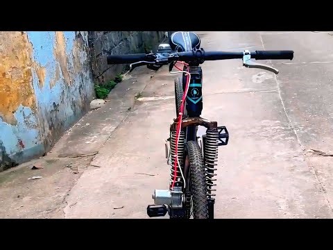 Turn an Old Bicycle into a Powerful Off-Road Machine | DIY Spring Suspension Motor Bike