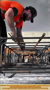 Skilled Worker Tying Rebar Expertly #satisfying #shorts