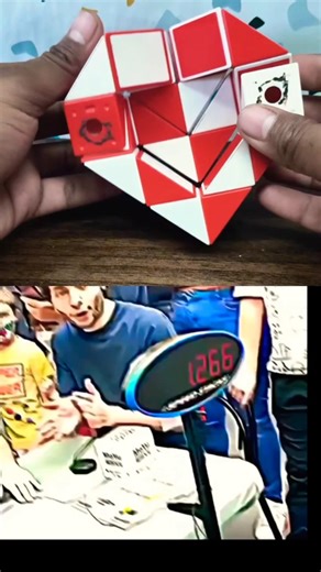 Rubik's cube VS Snake Cube 😱 #challenge #cube #shorts