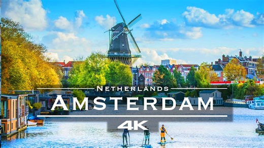 Amsterdam, Netherlands from above | Stunning 4K drone footage