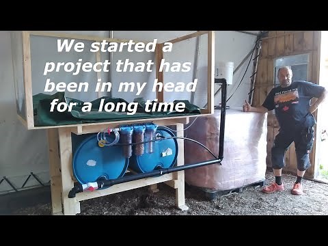 Farm biogas project (part 1) digester setup and a new pig feeder for the homestead
