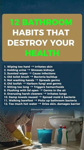 Bathroom Habits Seniors Must Stop After 60