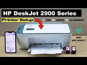 HP Deskjet 2900 Printer Setup - Install Setup Ink, Load Paper, Wireless Setup, HP App, Add in iPhone