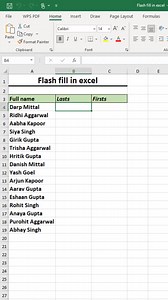 34K views · 270 reactions | Flash fill in excel  #exceltutorial #exceltips #exceltricks #excel | Time to Office | Facebook