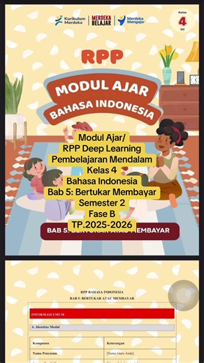 Modul Ajar Deep Learning Kelas 4 Bahasa Indonesia