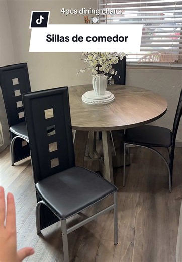 Sillas de comedor modernas 4 piezas: diseño y comodidad