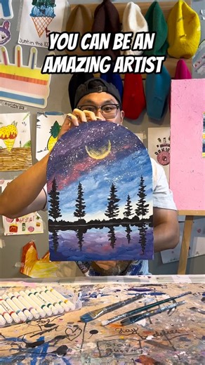 BURWOOD PAINTING STUDIO | YOU CAN BE AN AMAZING ARTIST 🎨✨ Steal these fun and easy steps to make your next canvas painting masterpiece! #paintingoftheday... | Instagram