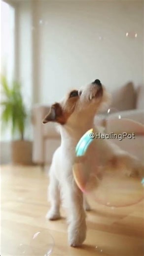 Jack Russell’s Bubble Adventure! 🌬️🐾 | Curious Pup & Pop 🎉