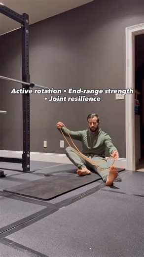 Resistance Band Training | Pro Trainers | Daily Posts | Knee pain. Hip stiffness. Low back tension. Most of the time, it’s not flexibility — it’s lost hip rotation control. This banded drill... | Instagram