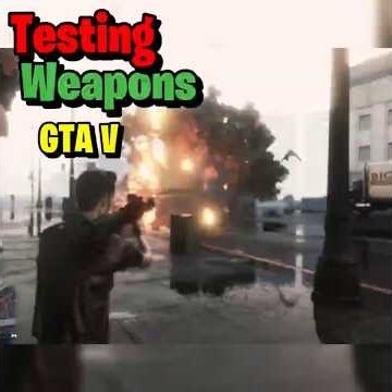 Testing Every Weapon in GTA V with Beautiful Weather Effects! 🌤️ (4K) #shorts #usa