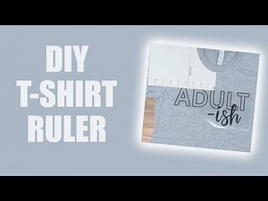📏 DIY T-Shirt Ruler SVG With Cricut
