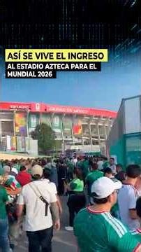 🔥 This is what it's like entering the Mexico City Stadium 🏟️🚶🏻‍♂️ for the 2026 World Cup opening ...
