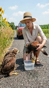 Woman Saves Hawk Family From Being Hit By Truck! #wildlife #rescue #animals | Every Day Acts TV