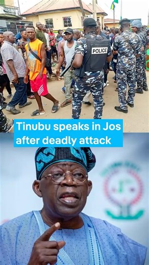 President Tinubu visits Jos after a deadly attack, ordering tighter security and support for victims