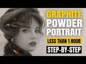 Realistic Portrait Drawing in Under 1 Hour | Graphite Powder & Pencil I Easy-To-Follow