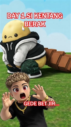 SI KENTANG BERAK GK ADA AKHLAKNYA! 😭🗿GEDE BGT ANJAY... #roblox #robloxedit #meme #viral #fyp