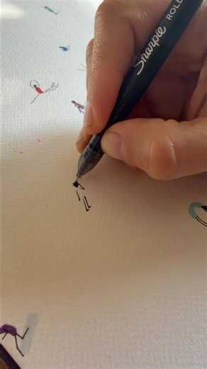 I PUT IT ON PAUSE 😁 DAY 45 painting little people