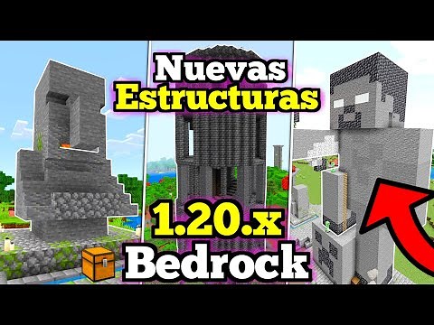 🟢NUEVAS ESTRUCTURAS para MINECRAFT PE 1.20.X | Red's More Structures Addon | ADDON de ESTRUCTURAS