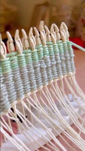 I love how easy peg loom weaving is - it’s got to be the quickest way to weave something! But this