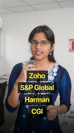Zoho, S&P Global, Harman & CGI Hiring Freshers