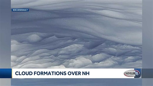 Did you see these wavy clouds form over parts of New Hampshire before the storm?