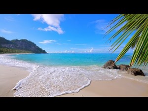 Ocean 4K Ultra HD 🏝 Ocean Waves on a Tropical Island in Maldives