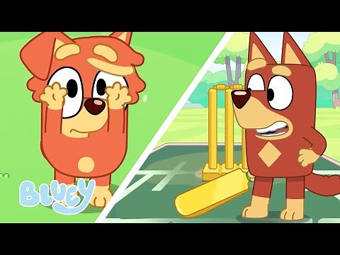 Rusty Hits His Little Sister a Catch 🥰 🏏 💙 | Bluey Season 3 Highlight - Cricket ⭐️ | Bluey