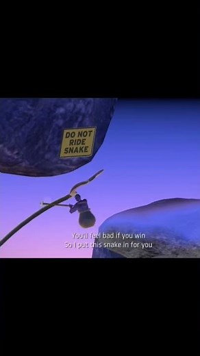 SNAKE RIDE | GETTING OVER IT WITH BENNETT FODDY | BULWARK GAMING #SHORT #gaming #gettingoverit