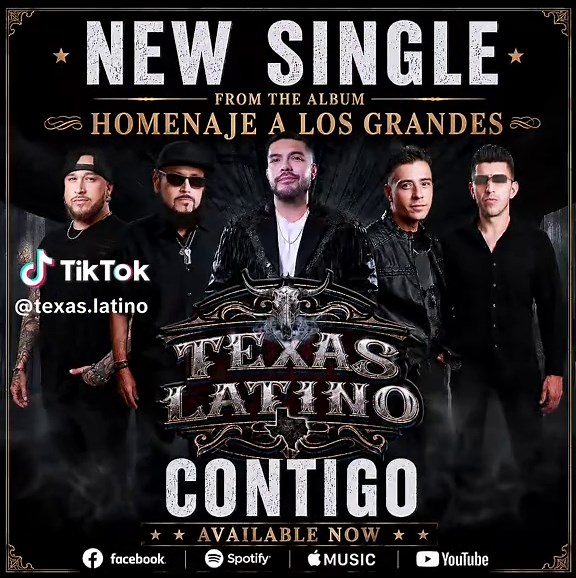 Our latest single “Contigo” is officially starting to hit the airwaves! 📻🔥 We want to thank everyone for the continued love and support you’ve shown us! Don’t forget to download and stream “Contigo” today on your favorite music app! 🎧 #TexasLatino #Contigo #NowPlaying #TejanoMusic