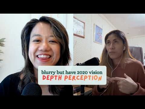 Depth perception tests when eye depth aren't matching after an injury