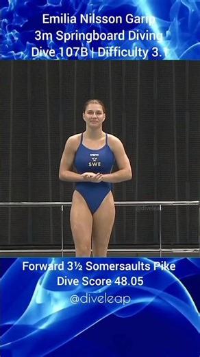 Emilia Nilsson Garip | Springboard Diving #diveleap