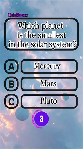 🪐Which planet is the smallest in the solar system?#quiz #quiztime #generalknowledge #knowledge