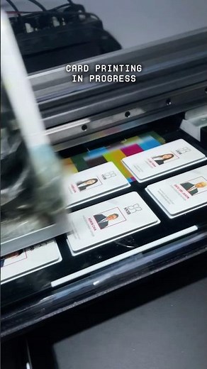 NFC Business Card Printing in progress