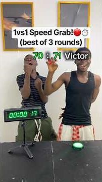 1vs1 Ping Pong Ball Speed Grab! (Best of 3 Rounds) 🏓⏱️ #shorts
