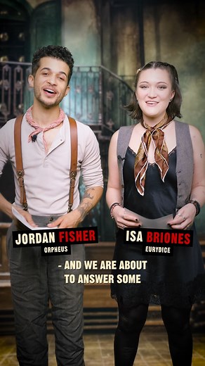 Hadestown on Instagram: "Jordan Fisher and Isa Briones are coming at you from the Underworld to answer your burning questions!"