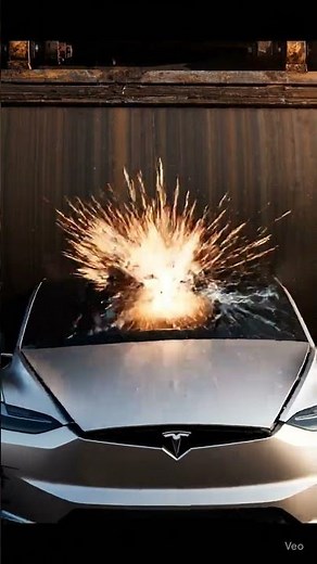 🚜 Steamroller Crushes Tesla Cybertruck | Hyperrealistic Cinematic Destruction 8K