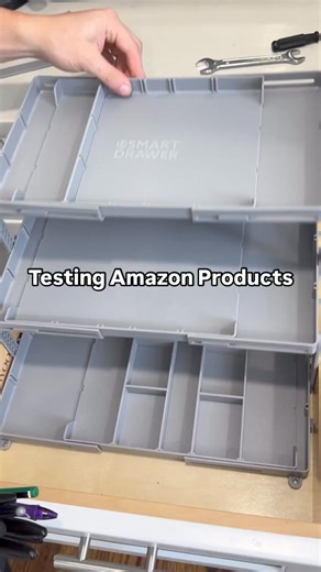 The BEST way to create more drawer space 🤯 Direct AMAZ0N Link: https://geni.us/smartdrawer #affiliate #drawerorganization #drawerorganizer #drawerorganizers #testingamazonproducts #ourfavoritefinds | Favorite Finds
