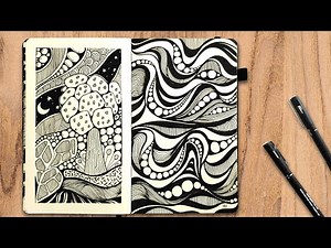 Zentangle Art Drawings Step by Step | Abstract Zentangle Art Tutorial