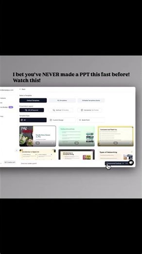first-time AI PPT | PowerPoint Tutorial #Shorts