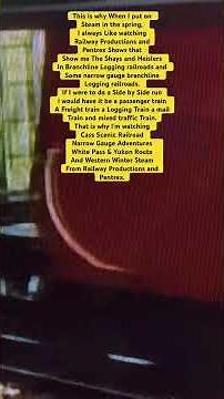 My Favorite Scenic Trains of all Times is Cass Scenic Railroad From Railway Productions & Pentrex.