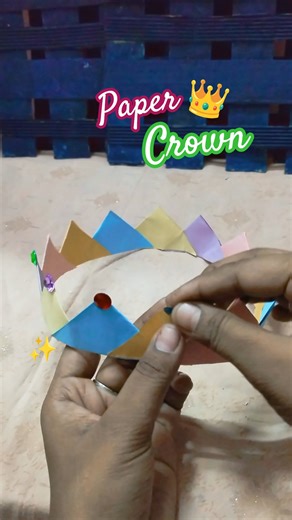 Paper Crown 👑 crafts ✨ #artandcraft #diy #shorts #crown
