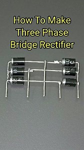 Diy three phase bridge rectifier #Diy #threephase #bridge #rectifier #fblifestyle #LED #rectifier #electronics | Electric 2.0
