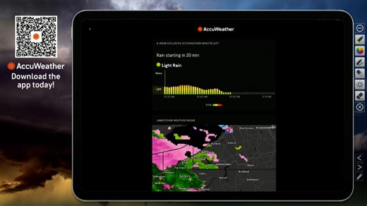 Get your latest forecast with AccuWeather's MinuteCast®
