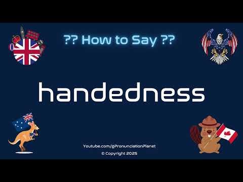 ✋🖐️ How to Pronounce handedness? (CORRECTLY) | Pronunciation Planet