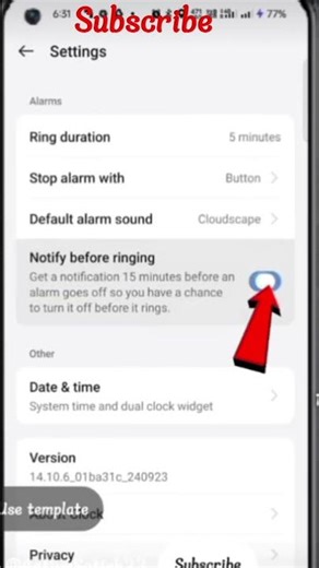 #HOW TO SET ALARM NOTIFICATION #